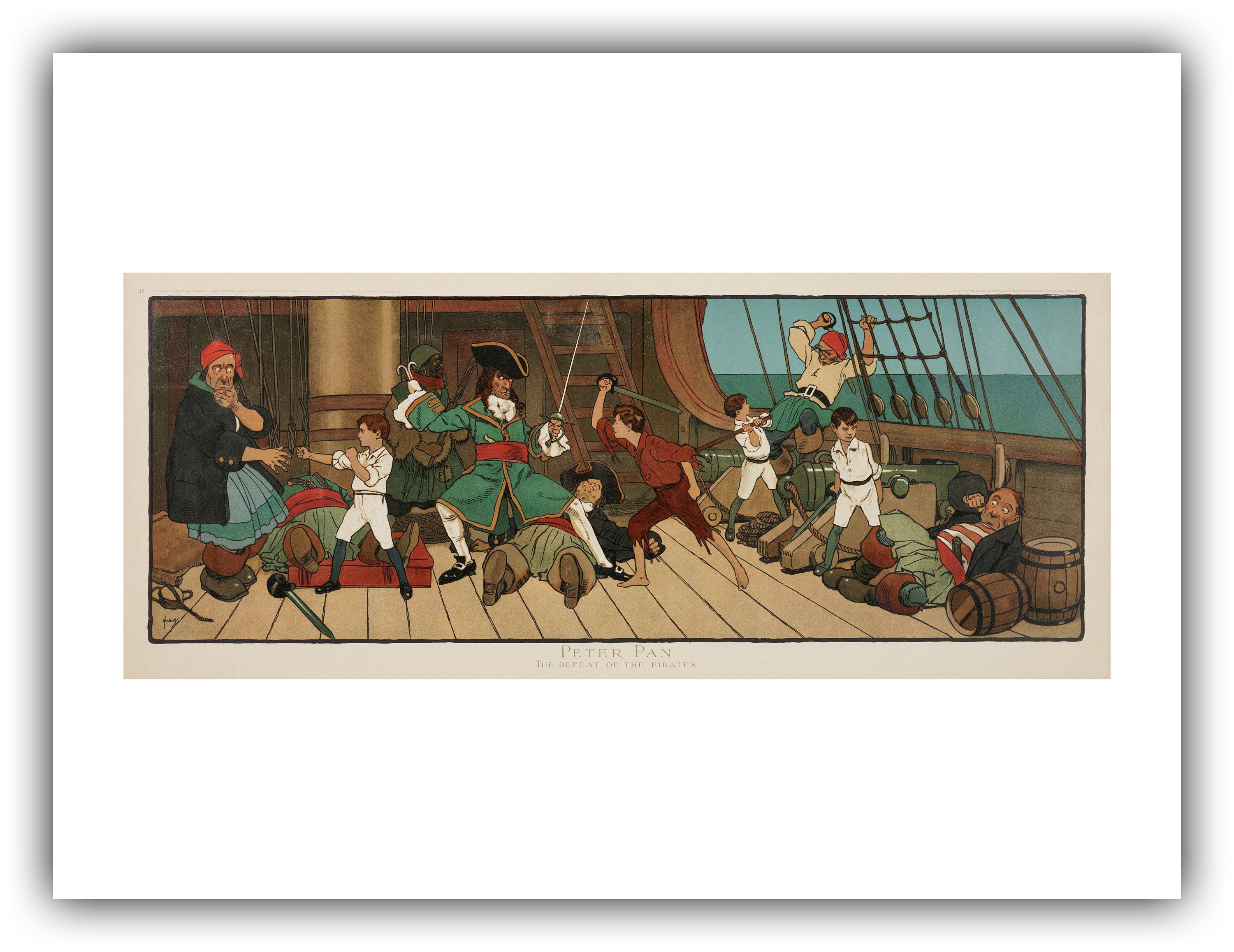 リトグラフ ピーターパン THE DEFEAT OF THE PIRATES il_fullxfull.2152067972_2iwi.jpg