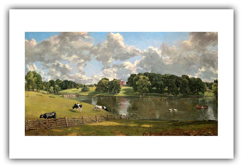 John Constable : Wivenhoe Park, Essex 1816 Giclee Fine Art Print 24 x 36 inches