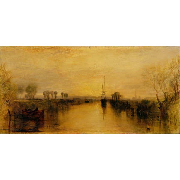 J.M.W. Turner : Chichester Canal (c. 1829) - Impression giclée d'art