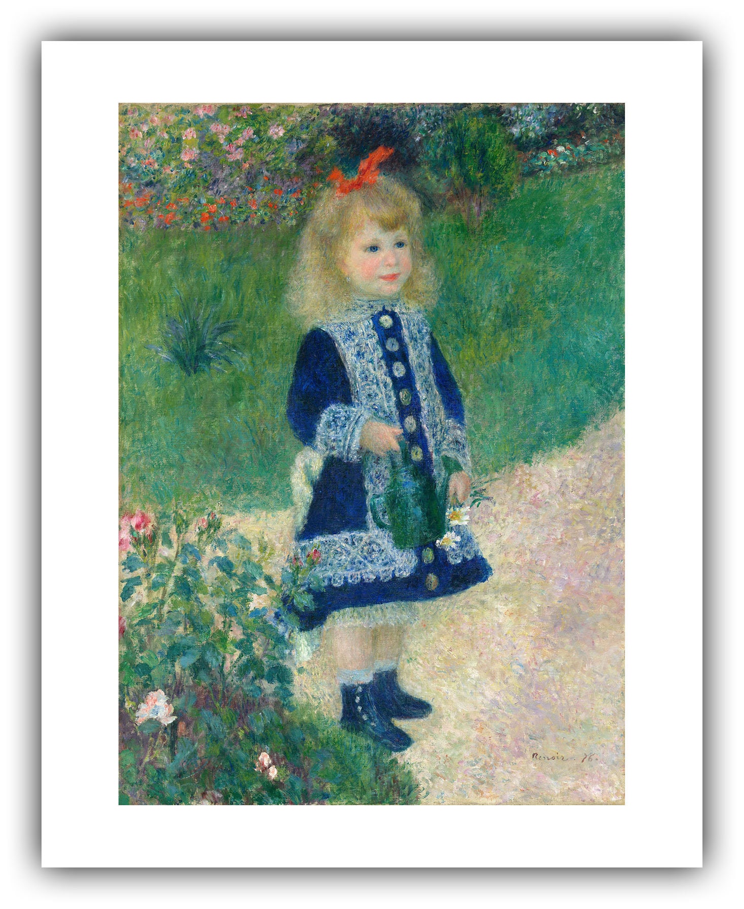 ピエール＝オーギュスト・ルノワール：じょうろを持つ少女（1876年