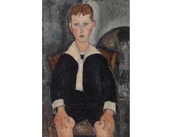 Amedeo Modigliani : Boy in Sailor Suit (1917) - Giclee Fine Art Print