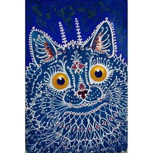 Louis Wain : A Cat in the Gothic Style (1925/1939) - Giclee Fine Art Print