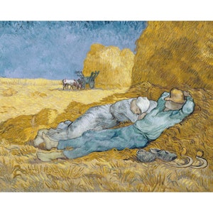 Vincent van Gogh (after Millet) : Noon - Rest from Work (1890) - Giclee Fine Art Print