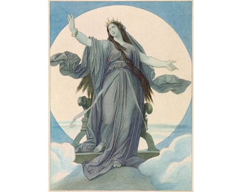 Mortiz von Schwind : Queen of the Night (c. 1864-67) - Giclee Fine Art Print