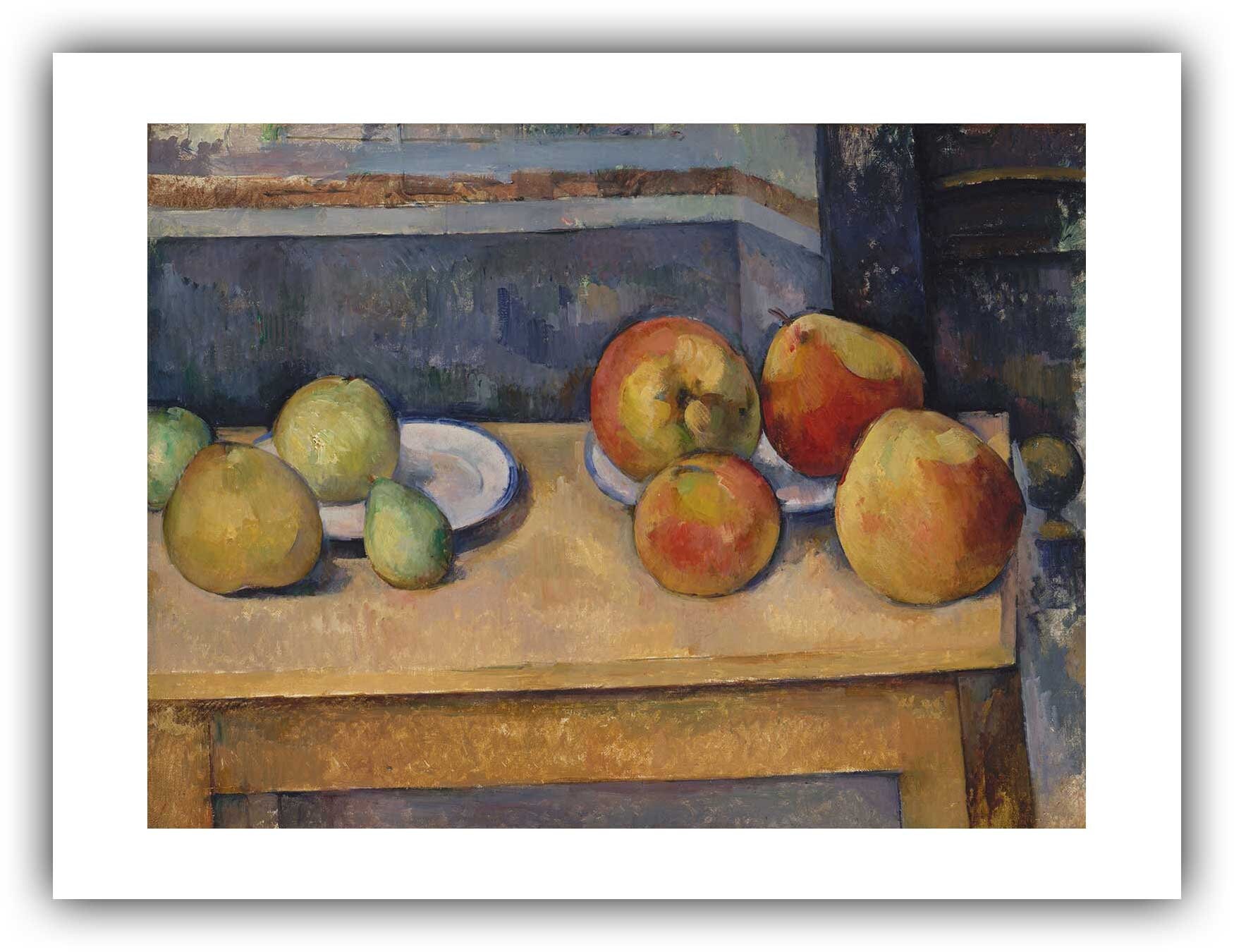 ポール・セザンヌ：リンゴとナシのある静物画（1891年頃-1892年