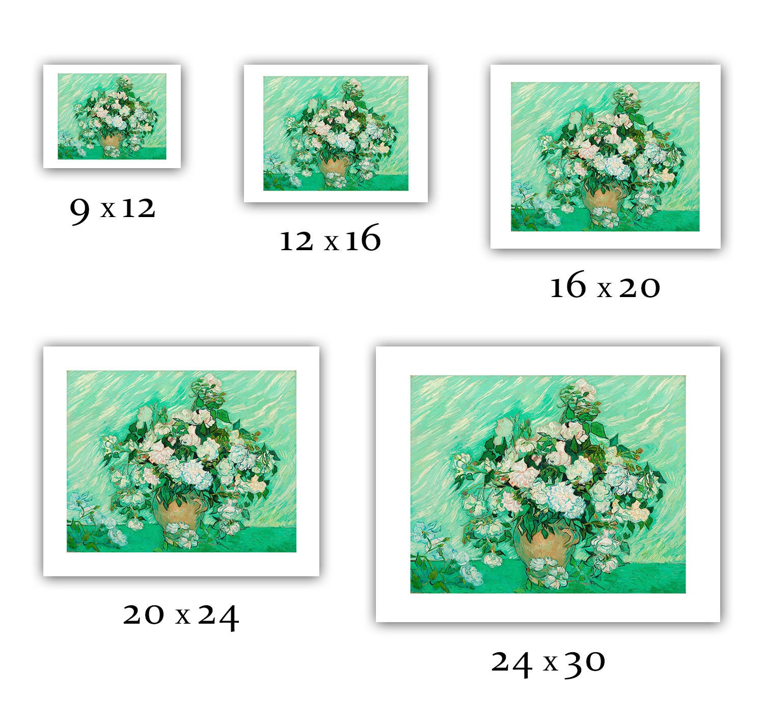 Vincent Van Gogh still Life Vase With Pink Etsy