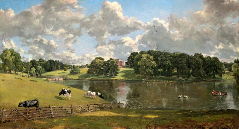 John Constable : Wivenhoe Park, Essex 1816 Giclee Fine Art Print image 3
