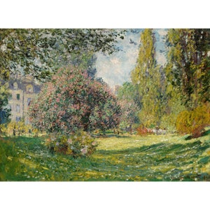 Claude Monet : Landscape - The Parc Monceau (1876) - Giclee Fine Art Print