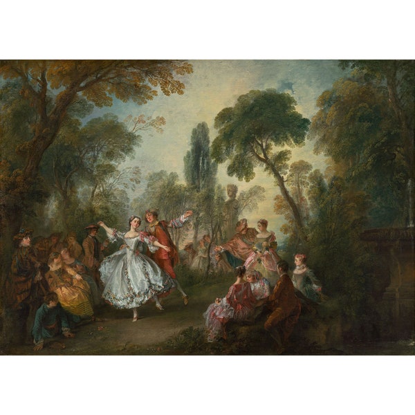 Nicolas Lancret : La Camargo Dancing (c. 1730) - Giclee Fine Art Print