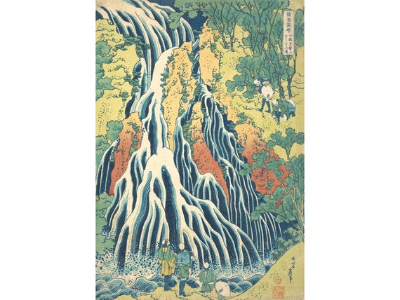 Katsushika Hokusai : Kirifuri Waterfall at Kurokami Mountain in