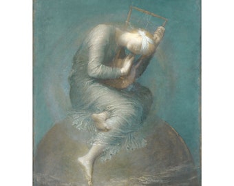 George Frederic Watts : Hope (1886) - Giclee Fine Art Print