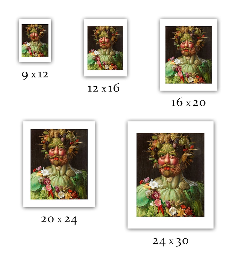 Giuseppe Arcimboldo : Rudolf II as Vertumnus Giclee Fine Art Print image 2