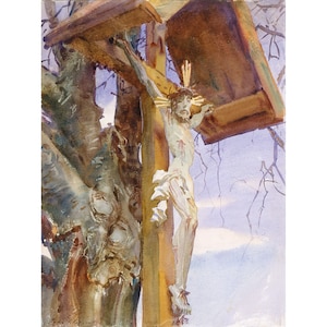 John Singer Sargent : Tyrolese Crucifix (1914) - Giclee Fine Art Print
