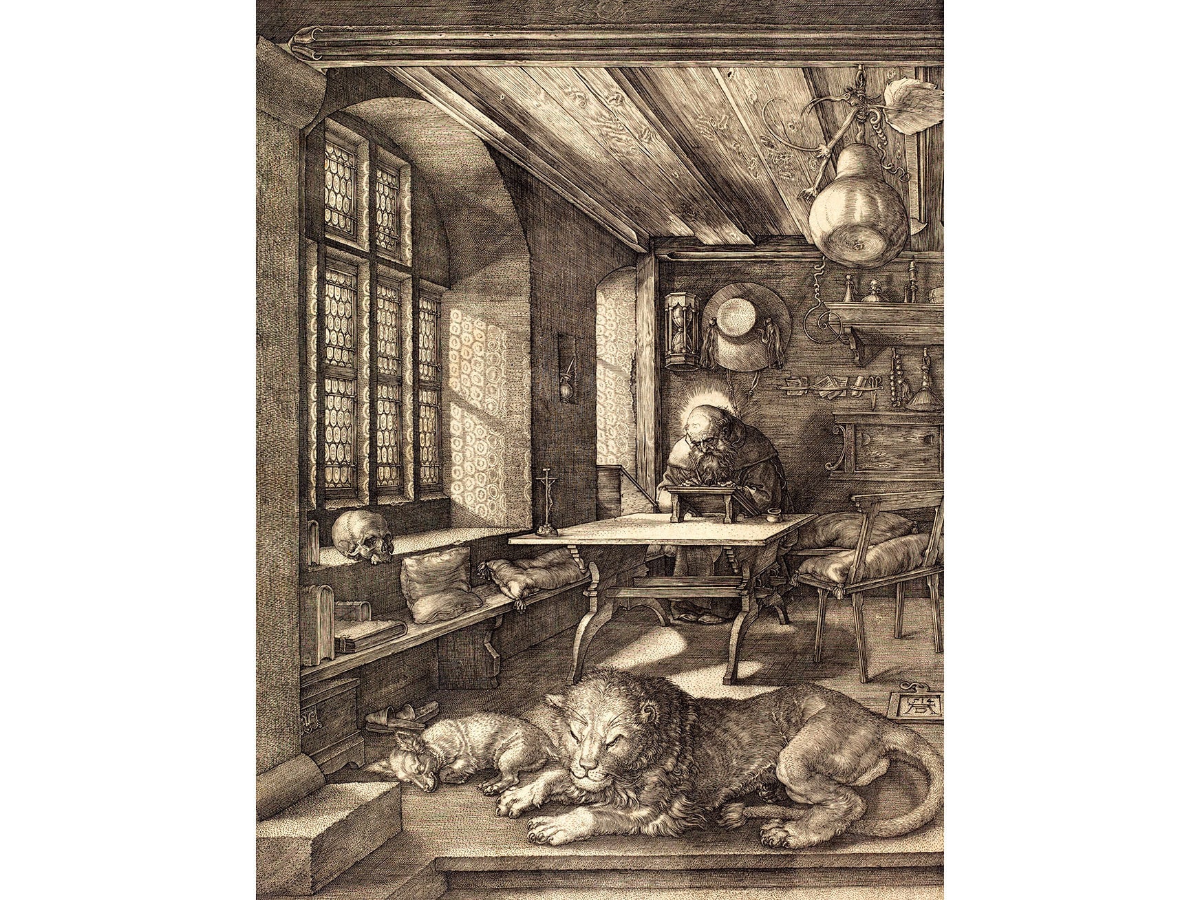 アルブレヒト・デューラーの名画「書斎の聖ヒエロニムス」（1514年