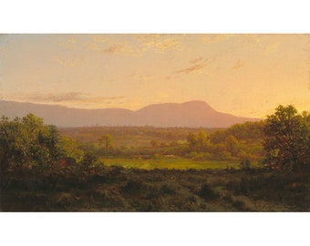 Alexander Helwig Wyant : Peaceful Valley (c. 1872) - Giclee Fine Art Print