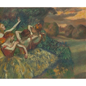 Edgar Degas : Four Dancers (c. 1899) - Giclee Fine Art Print
