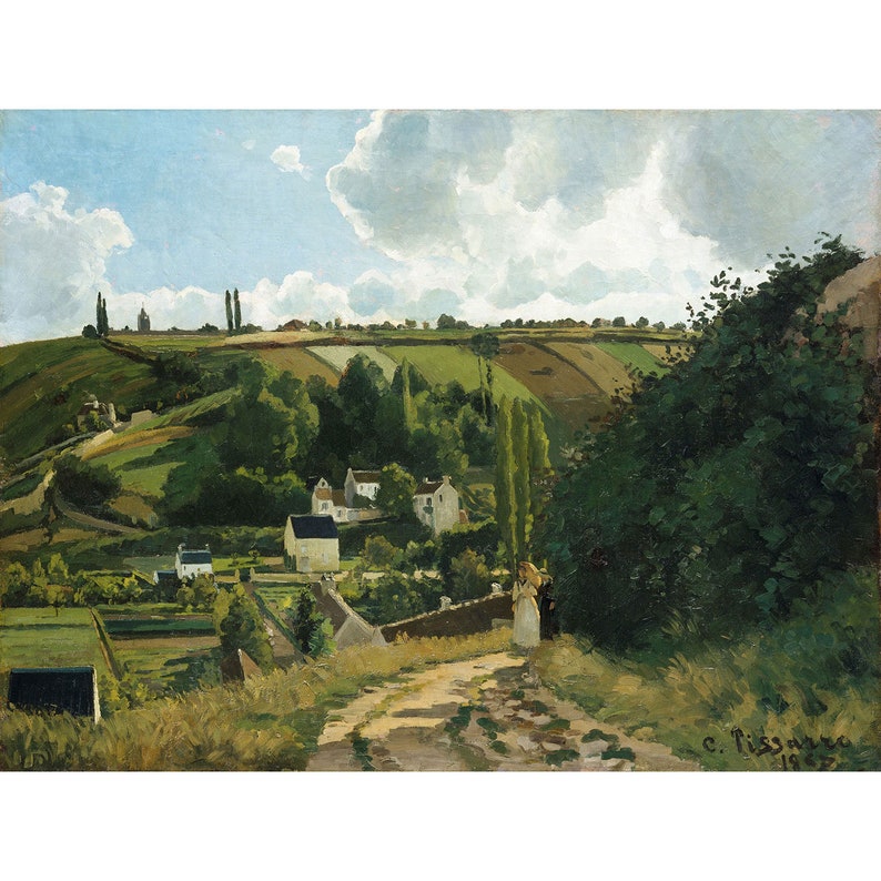 Camille Pissarro: Jalais Hill, Pontoise 1867Giclee Fine Art Print afbeelding 1