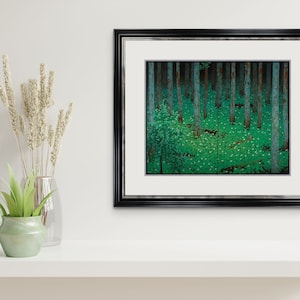 Katayama Bokuyo : Mori Forest 1928 Giclee Fine Art Print image 3