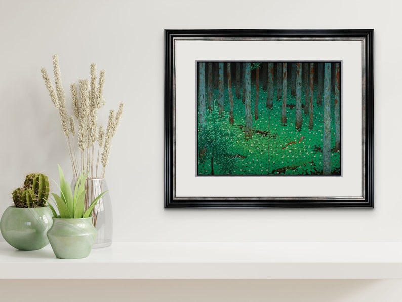 Katayama Bokuyo : Mori Forest 1928 Giclee Fine Art Print image 3