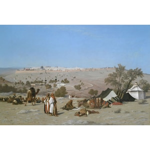 Charles-Theodore Frere : Jerusalem from the Mount of Olives (by 1880) - Giclee Fine Art Print