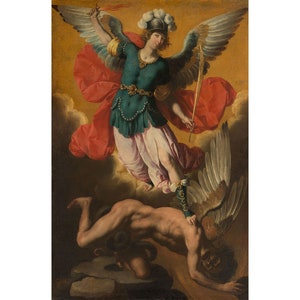 Ignacio de Ries : Saint Michael the Archangel (1640s) - Giclee Fine Art Print