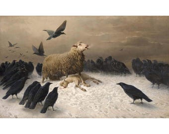 August Friedrich Schenck: Angustia (c. 1878) - Impresión artística giclée