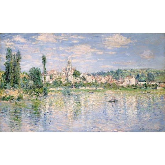 絵画 モネ 「Vetheuil sur Seine 1880」 絵画 モネ 「Vetheuil sur