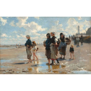 John Singer Sargent: En Route pour la Pêche (Partindo para pescar) (1878) - Impressão de belas artes giclée