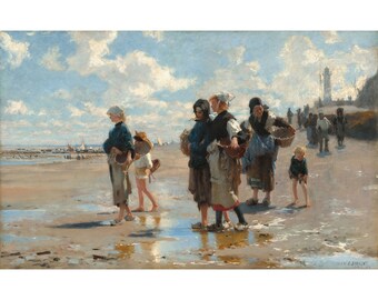 John Singer Sargent : En Route pour la Pêche (Setting Out to Fish) (1878) - Giclee Fine Art Print