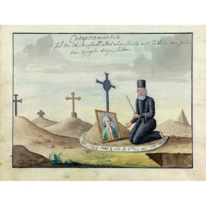 Occult Art : Catoptromancy (Compendium Rarissimum, c.1792) - Giclee Fine Art Print