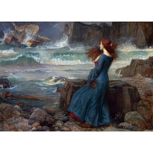 John William Waterhouse : Miranda - The Tempest (Shakespeare) (1916) - Giclee Fine Art Print