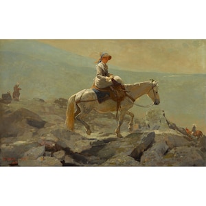 Winslow Homer : The Bridle Path, White Mountains (1868) - Giclee Fine Art Print