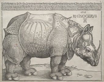 Albrecht Durer : The Rhinoceros (1515) - Giclee Fine Art Print
