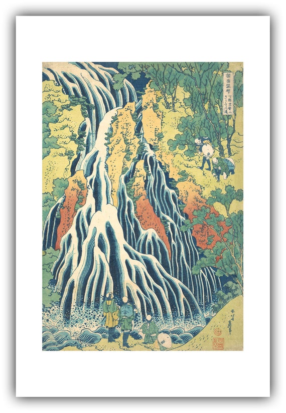 Katsushika Hokusai : Kirifuri Waterfall at Kurokami Mountain in