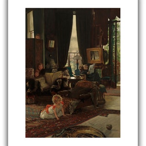 James Tissot : Hide and Seek c. 1877 Giclee Fine Art Print 20 x 24 inches