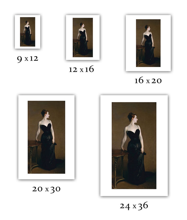 John Singer Sargent : Portrait of Madame X Madame Pierre Gautreau 1884 Giclee Fine Art Print image 2
