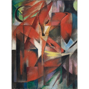 Franz Marc: Le volpi (1913) - Stampa artistica giclée