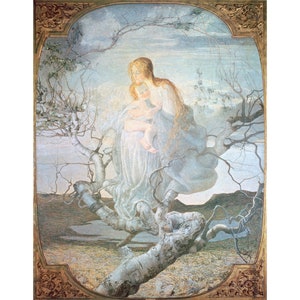Giovanni Segantini : The Angel of Life (1894) - Giclee Fine Art Print