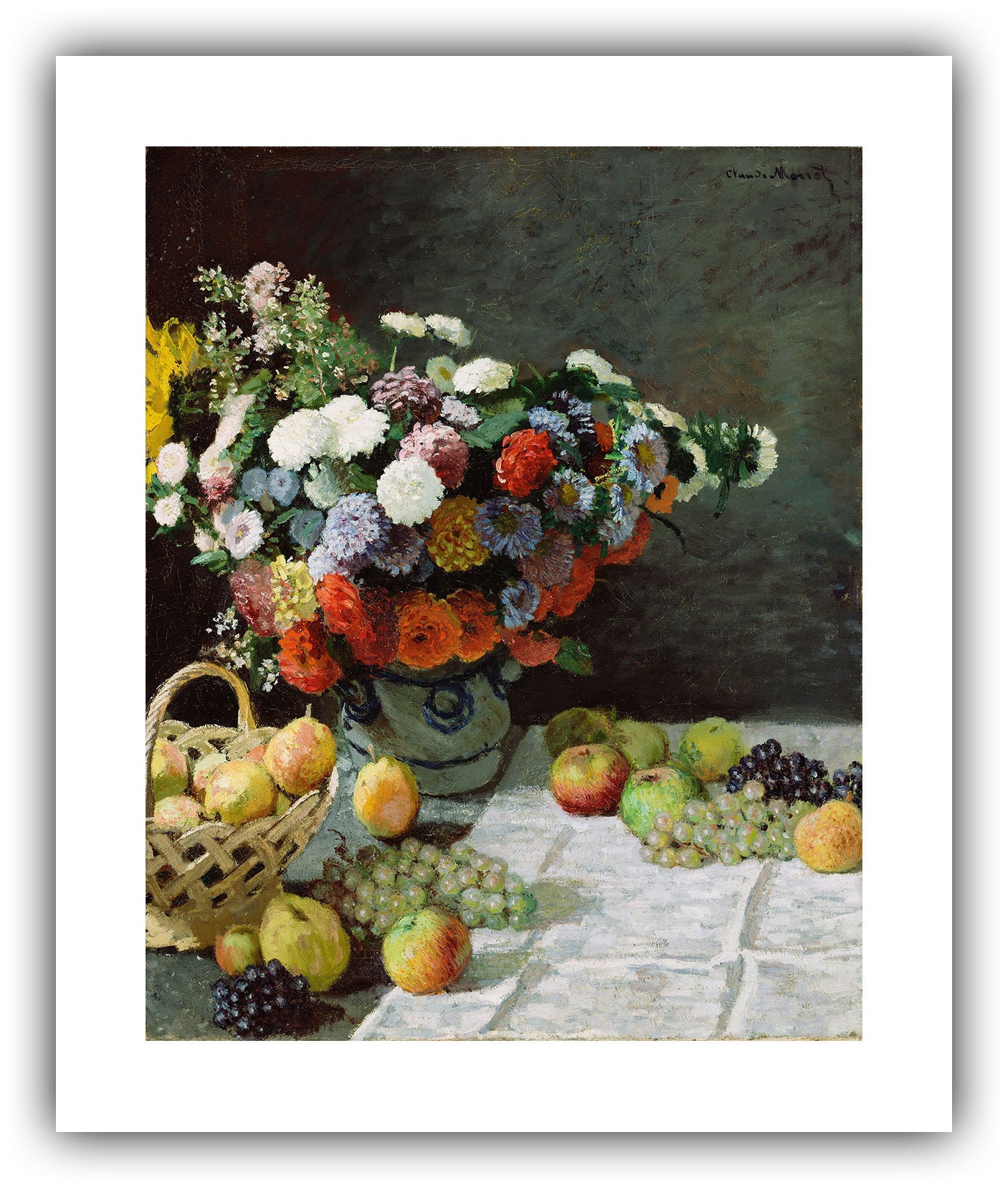 果物と花の静物画 【公式通販】