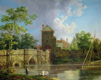 Michael Angelo Rooker : Layerthorpe Postern, York (late 18th century) - Giclee Fine Art Print