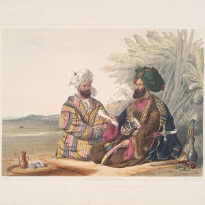 James Rattray : Meerz Fyze, an Oosbeg Elchee, or Ambassador 1848 Giclee Fine Art Print image 3