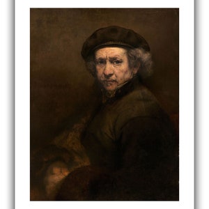 Rembrandt van Rijn : Zelfportret 1659 Giclee Fine Art Print 9 x 12 inches