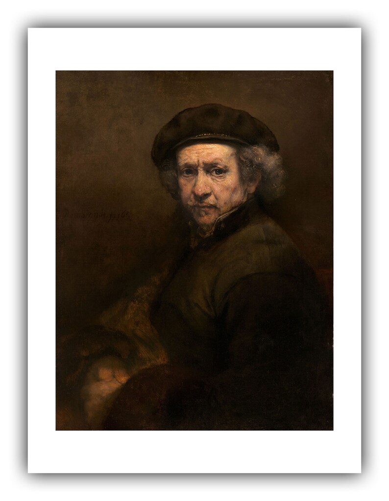 Rembrandt van Rijn : Zelfportret 1659 Giclee Fine Art Print 9 x 12 inches