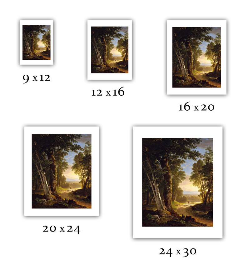 Asher Brown Durand The Beeches 1845 Giclee Fine Art Print