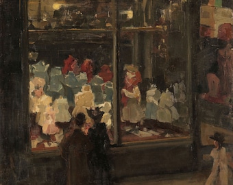 Isaac Israels : Shop Window (1894) - Giclee Fine Art Print