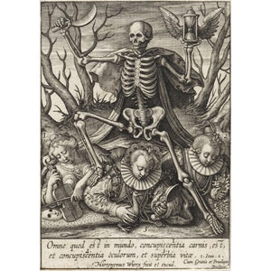Hieronymus Wierix : Allegory of Impermanence (Vanitas) (before 1619) - Giclee Fine Art Print