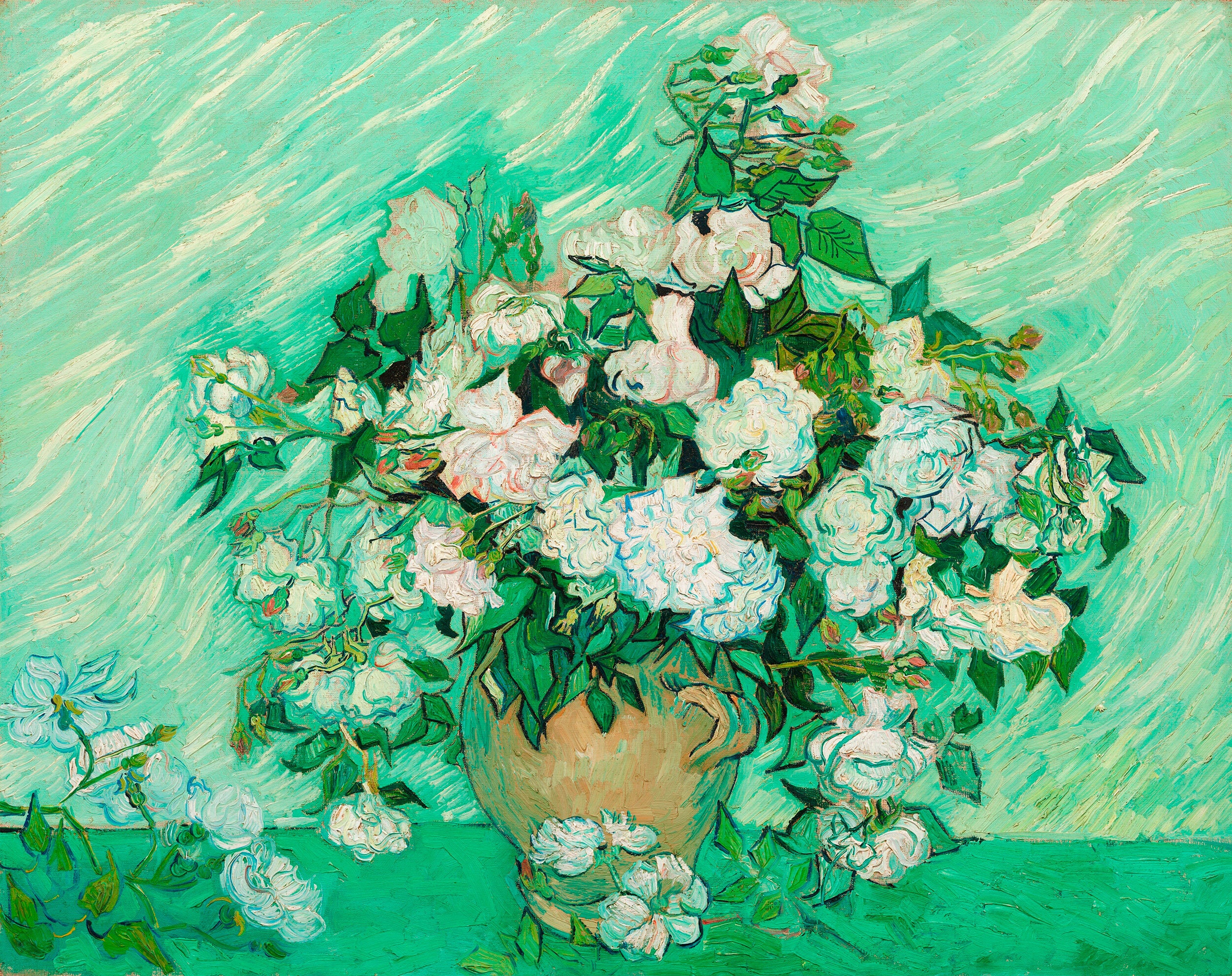 手書き油絵 ゴッホ 花瓶の薔薇 額付 肉筆絵画 インテリア 有名絵画 油彩画 Amazon.co.jp: ゴッホ 世界の名画 バラのある花瓶 ポスター
