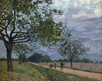 Alfred Sisley : The Road from Versailles to Louveciennes (c. 1879) - Giclee Fine Art Print