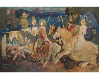 John Duncan: Los jinetes de los Sidhe (1911) - Impresión artística giclée