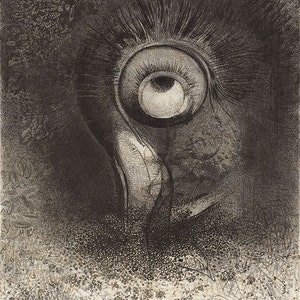 Odilon Redon : There was Perhaps a First Vision Attempted in the Flower 1883 Giclee Fine Art Print image 3